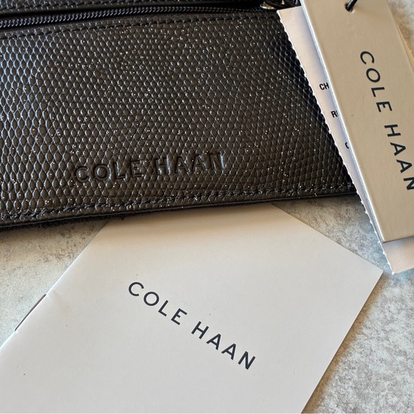 Cole Haan Reddington Card Case Wallet Black Leather - Picture 5 of 15